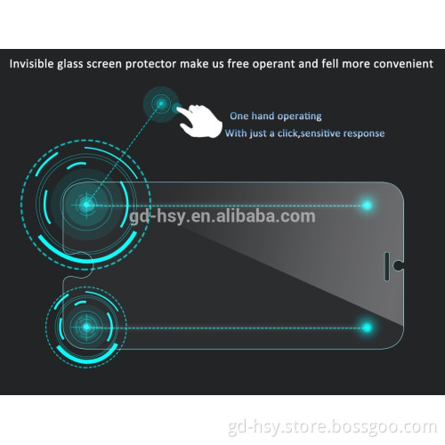 HUYSHE 2016 best selling for apple iphone 6 smart key tempered glass screen protector back touch and confirm touch